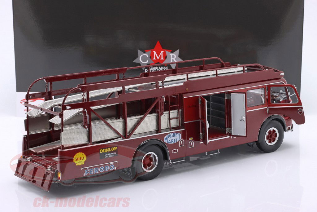 Fiat 642 RN2 Bartoletti Ferrari Renntransporter dunkelrot 1:18 CMR