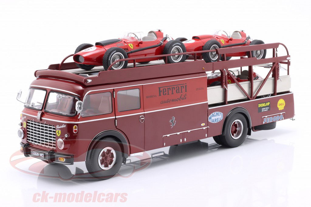 Fiat 642 RN2 Bartoletti Ferrari Renntransporter dunkelrot 1:18 CMR