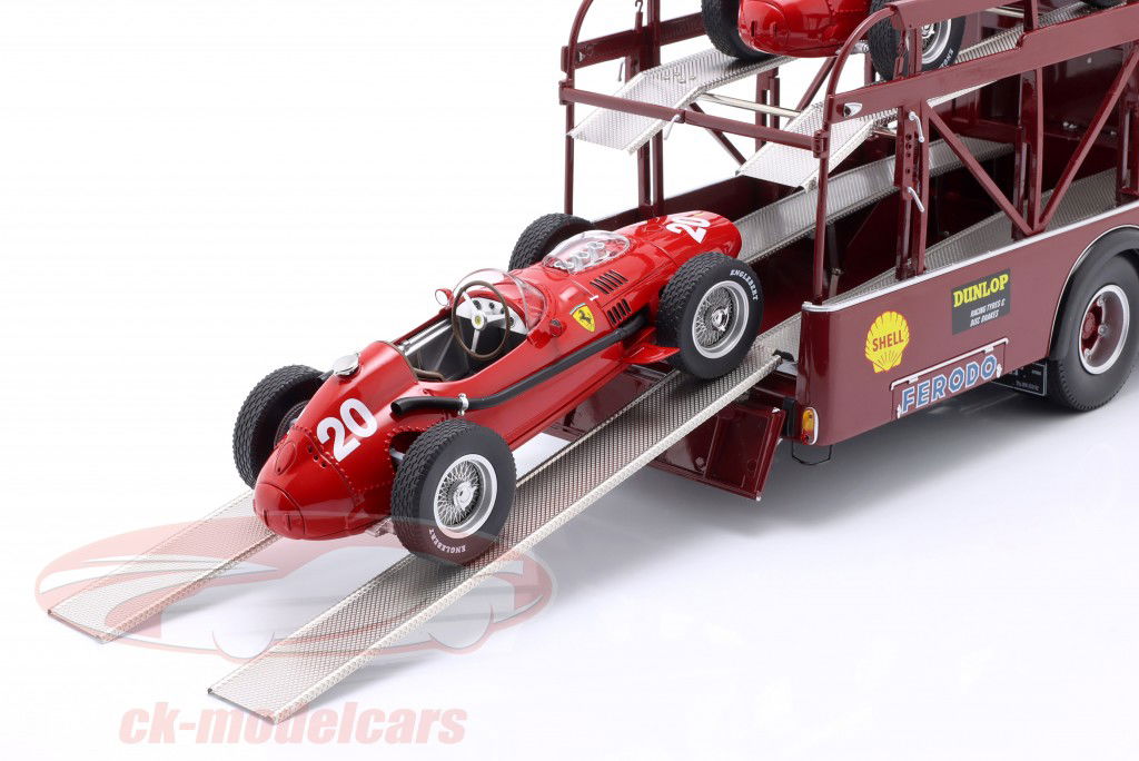 Fiat 642 RN2 Bartoletti Ferrari Renntransporter dunkelrot 1:18 CMR