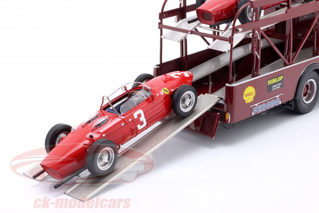 Fiat 642 RN2 Bartoletti Ferrari Renntransporter dunkelrot 1:18 CMR