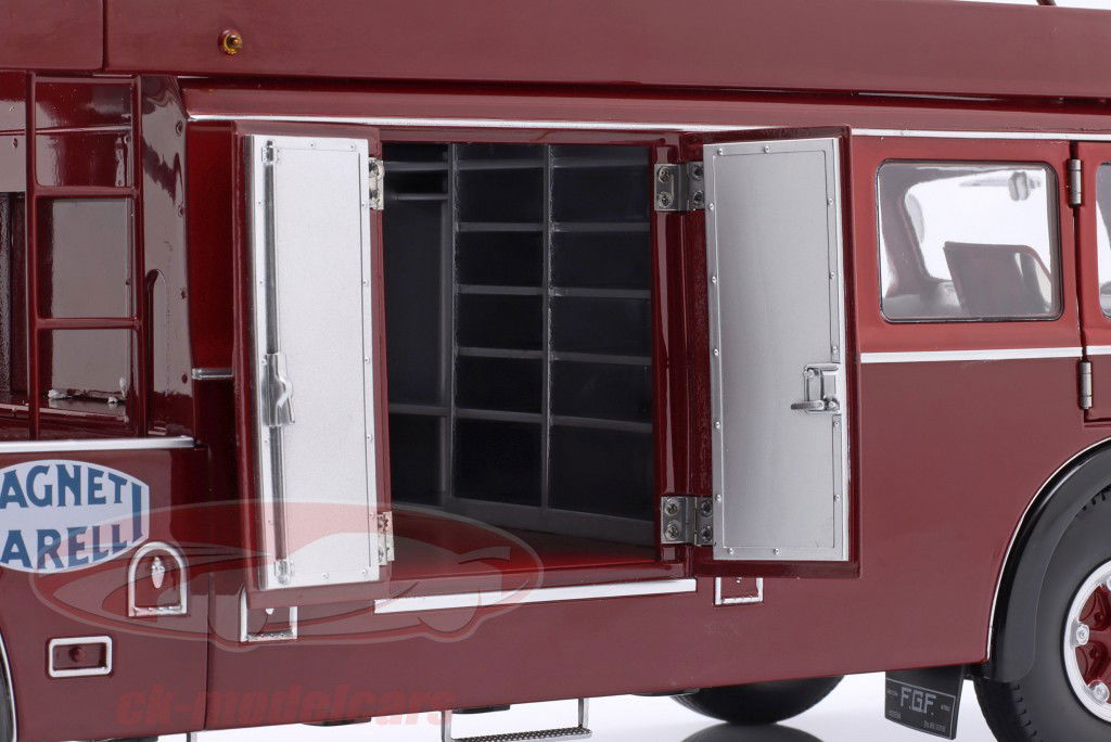 Fiat 642 RN2 Bartoletti Ferrari Гоночный транспортер темно-красный 1:18 CMR