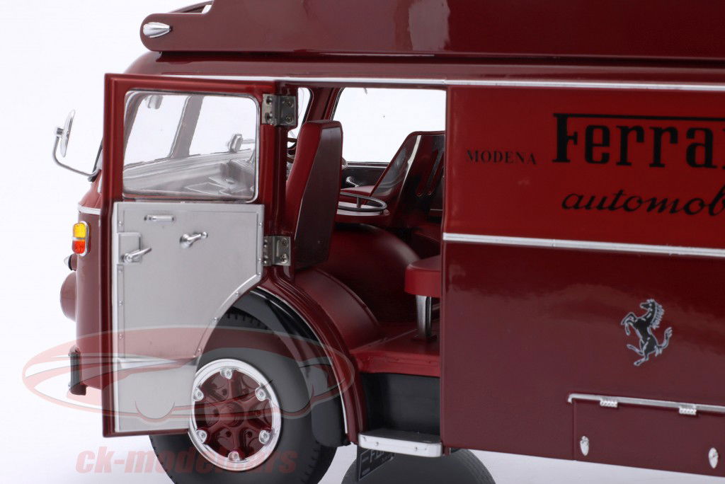 Fiat 642 RN2 Bartoletti Ferrari Гоночный транспортер темно-красный 1:18 CMR