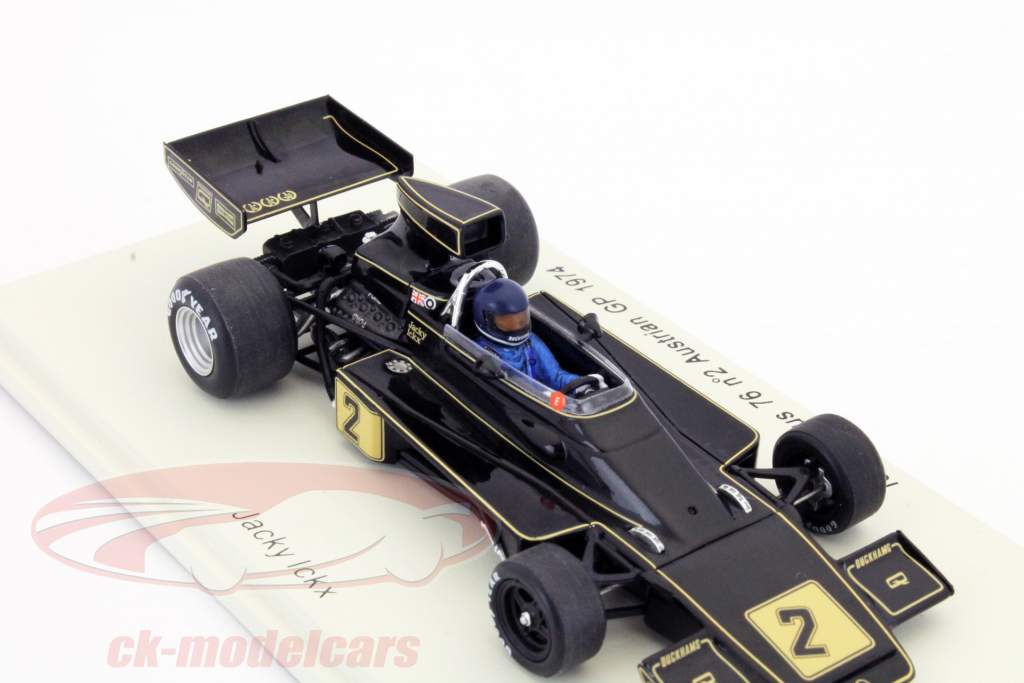 Jacky Ickx Lotus 76 #2 formule 1 1974 GP d'Autriche 1:43 Spark
