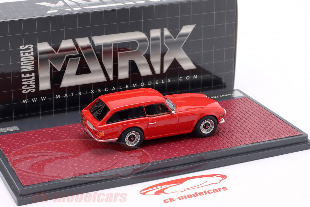 Triumph TR6 Shooting Brake rood 1:43 Matrix