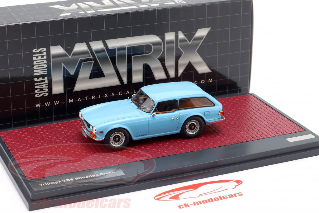Triumph TR6 Shooting Brake blau 1:43 Matrix