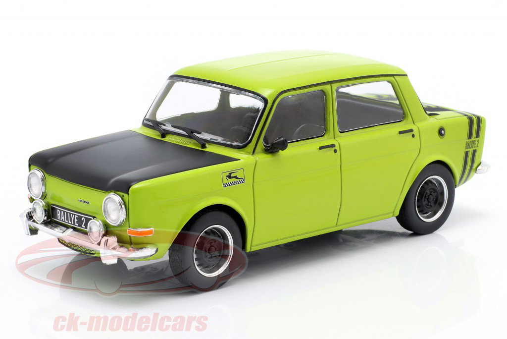 Simca 1000 Rallye 2 Año de construcción 1960 verde / negro 1:24 WhiteBox