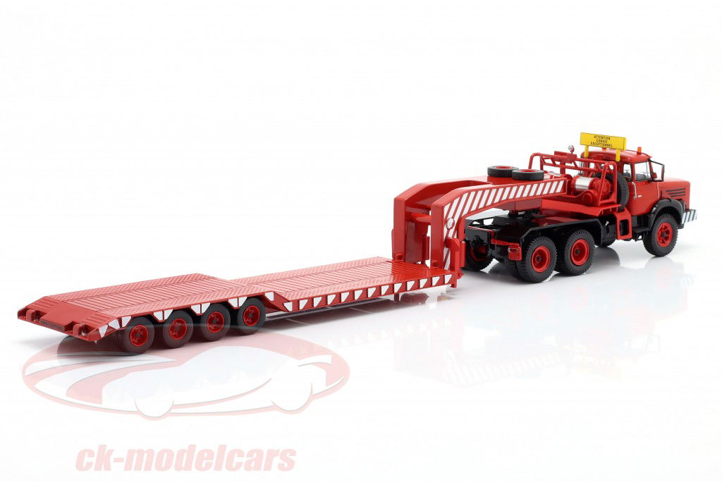 Berliet TB 015 M3 6x4 Pianale ribassato Anno di costruzione 1967 rosso / bianco 1:43 Ixo