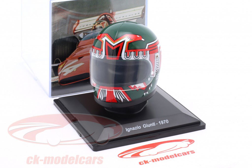 Ignazio Giunti Scuderia Ferrari fórmula 1 1970 casco 1:5 Spark Editions