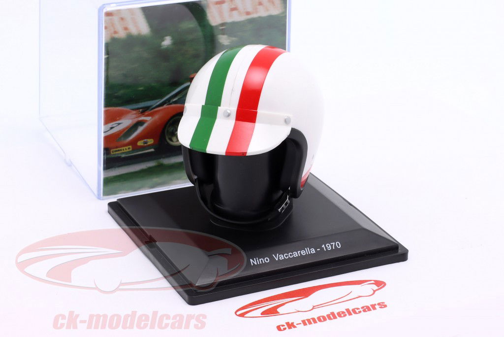 Nino Vaccarella Scuderia Ferrari #3 2nd 1000km Monza 1970 helmet 1:5 Spark Editions