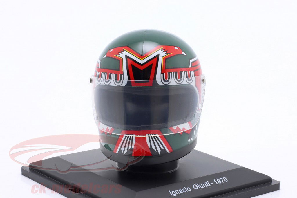 Ignazio Giunti Scuderia Ferrari fórmula 1 1970 casco 1:5 Spark Editions