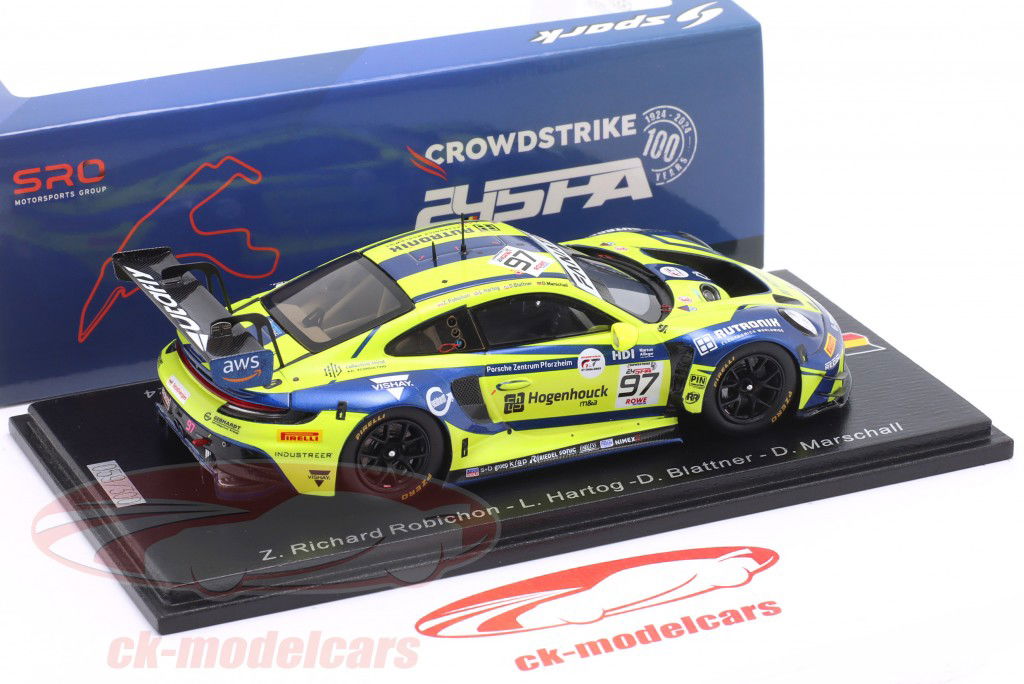 ミニカー　1/43 Porsche 911 GT3 R (992) #23 Grove Racing 24H Spa 2023 S. Grove - B. Grove - A. de Pasquale - E. Bamber [SB725] Spark 1:43 Porsche 911 (992) GT3 R #97 24h Spa 2024 Rutronik