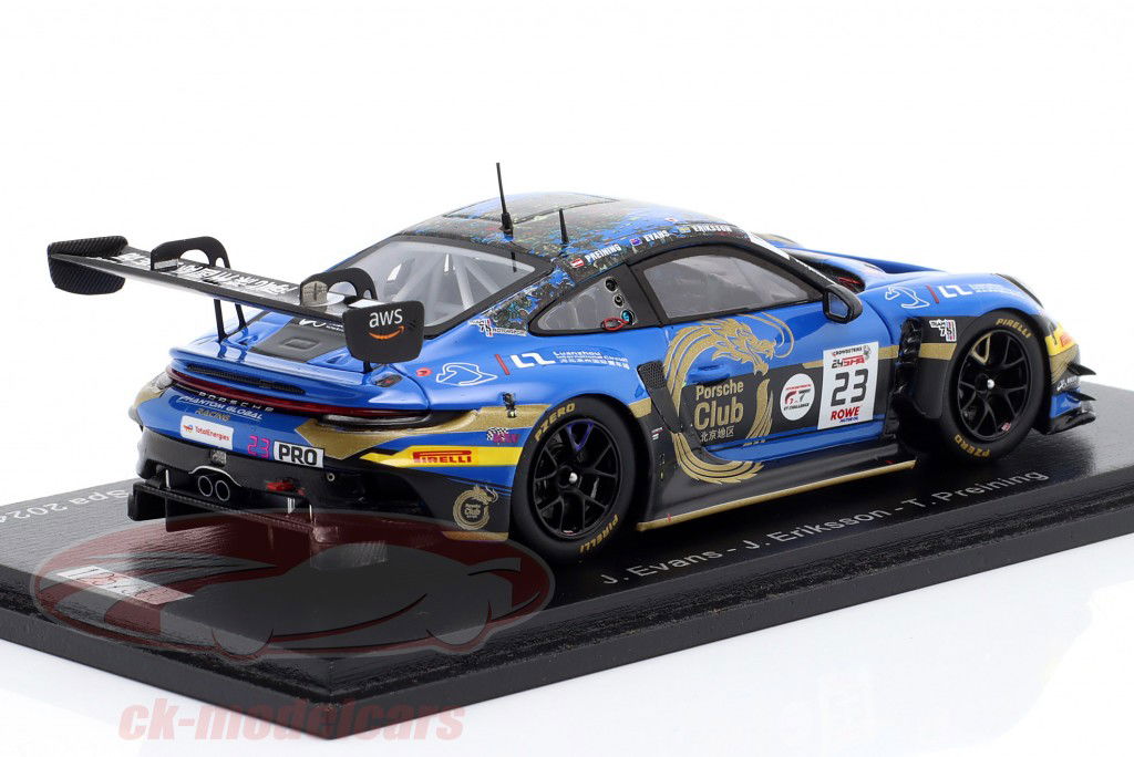 Porsche 911 (992) GT3 R #23 24h Spa 2024 Phantom Global Racing 1:43 Spark