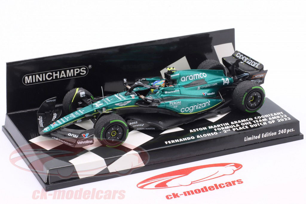 F. Alonso Aston Martin AMR23 #14 第二 荷兰 GP 公式 1 2023 1:43 Minichamps