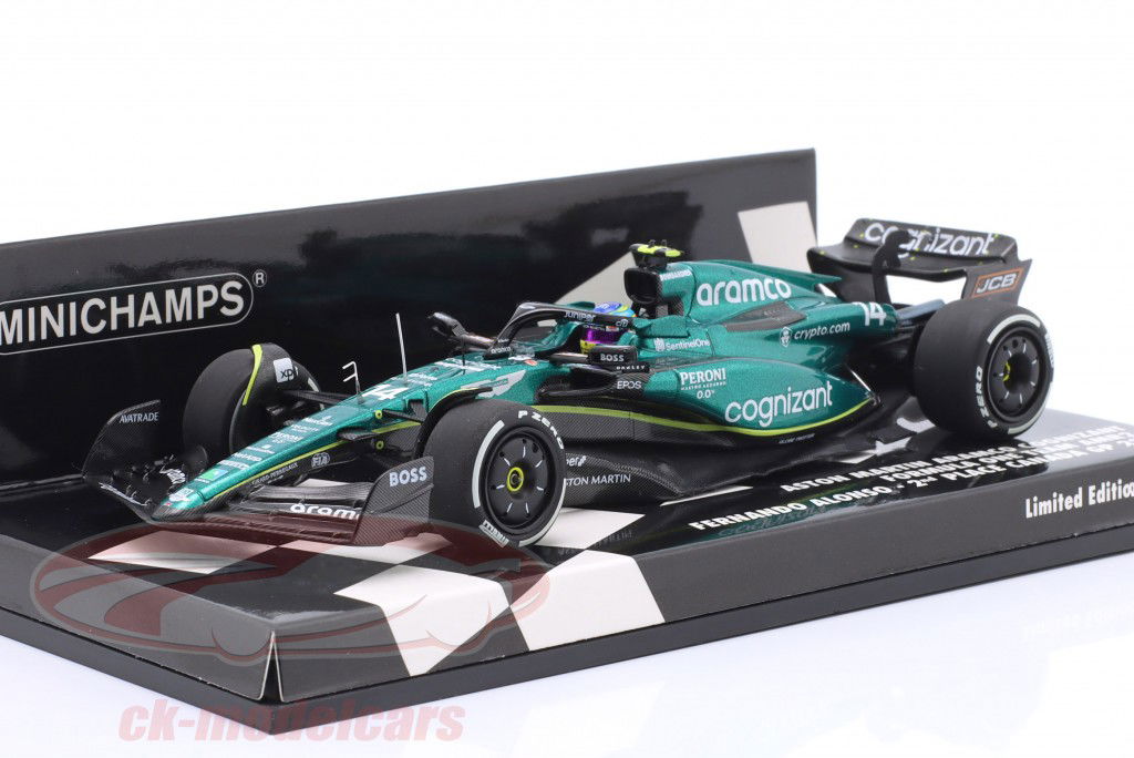 Fernando Alonso Aston Martin AMR23 #14 2nd Kanada GP Formel 1 2023 1:43 Minichamps