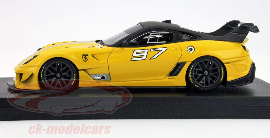 LookSmart 1:43 Ferrari 599XX Evo #97 yellow with gray stripe