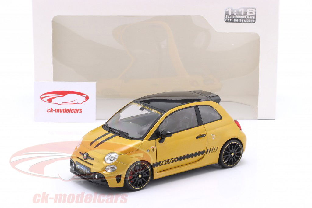 SOLIDO　1/18 ABARTH 595 Preorder] Solido 1:18 FIAT F595 ABARTH SOLIDO WORKS YELLOW
