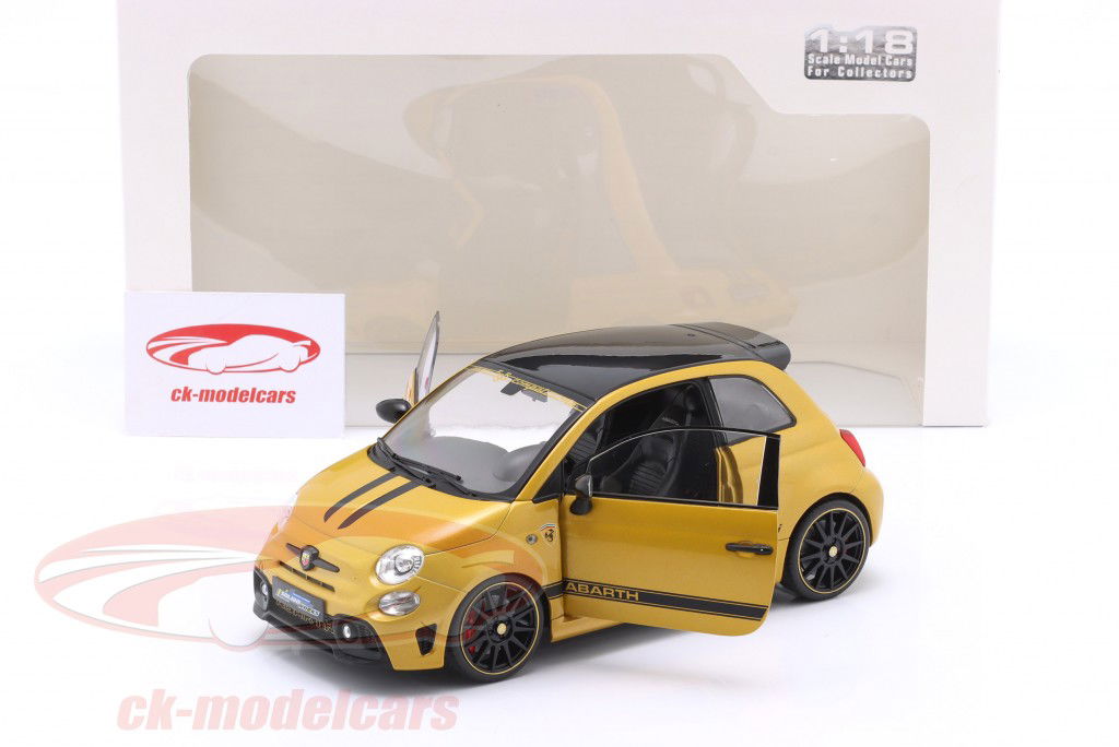 Solido 1:18 Fiat F595 Abarth Byggeår 2024 gul S1811306 model