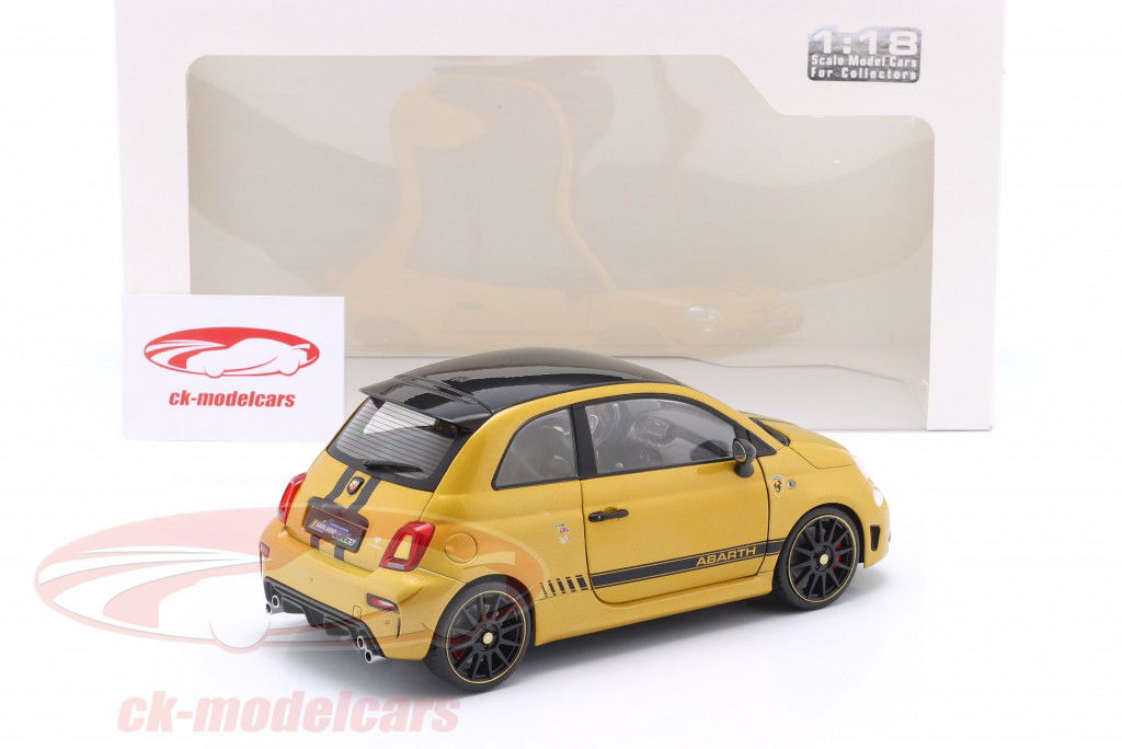 Fiat F595 Abarth year 2024 yellow 1:18 Solido