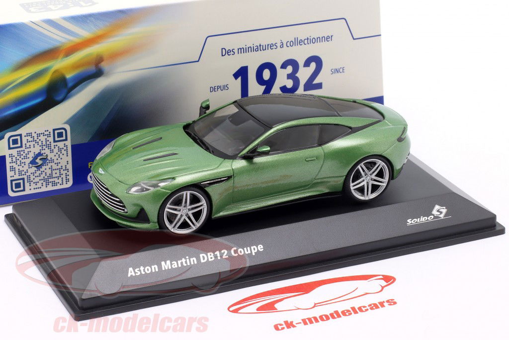 Solido 1:43 Aston Martin DB12 Coupe 建設年 2023 緑 S4315702