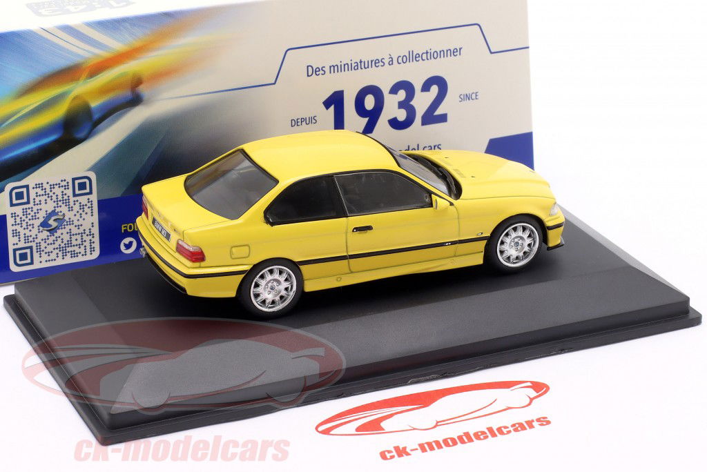 BMW M3 (E36) Coupe Année de construction 1999 jaune 1:43 Solido