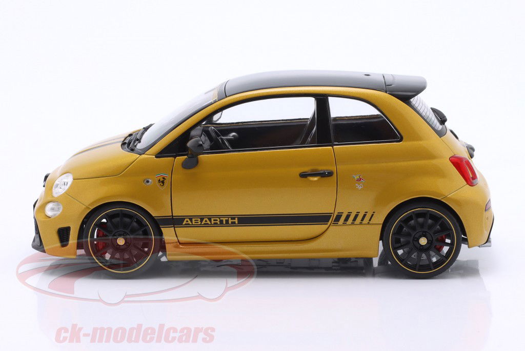 Fiat F595 Abarth year 2024 yellow 1:18 Solido
