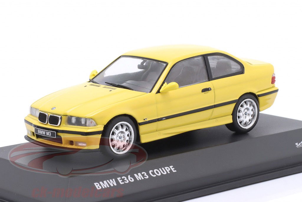 BMW M3 (E36) Coupe Année de construction 1999 jaune 1:43 Solido