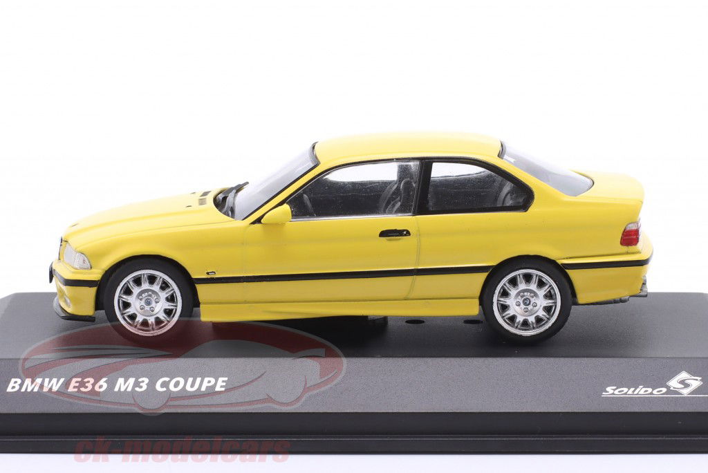 BMW M3 (E36) Coupe Année de construction 1999 jaune 1:43 Solido