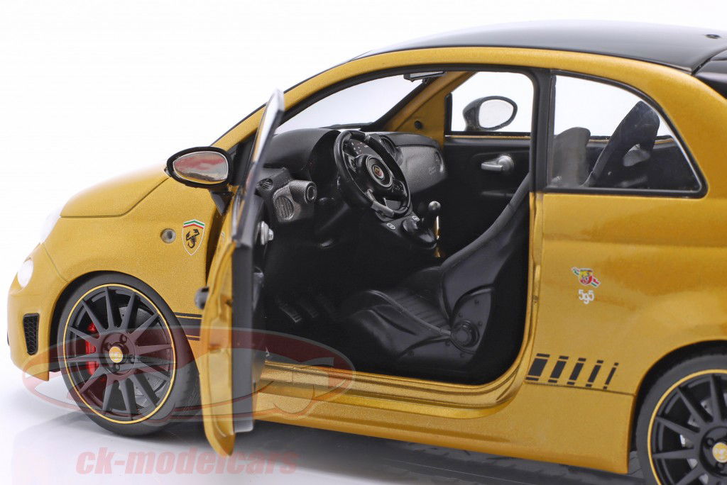 Fiat F595 Abarth year 2024 yellow 1:18 Solido