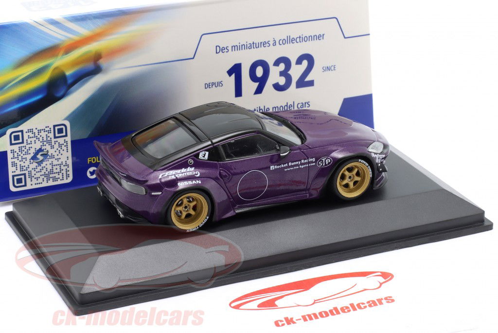 Nissan Fairlady Z Pandem Rocket Bunny 2022 violet métallique 1:43 Solido
