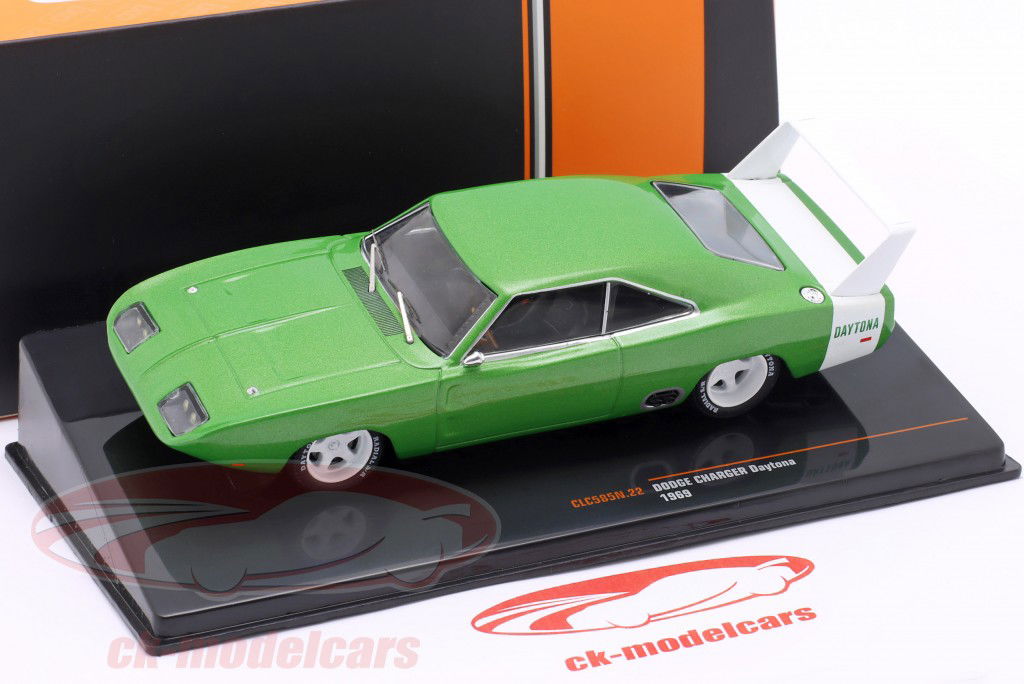 Dodge Charger Daytona Anno di costruzione 1969 verde metallico 1:43 Ixo