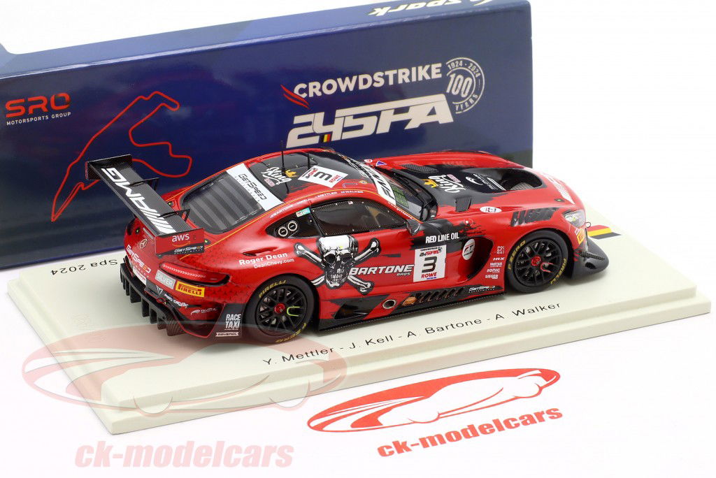 Mercedes-AMG GT3 Evo #3 winnaar Silver Cup 24h Spa 2024 GetSpeed 1:43 Spark