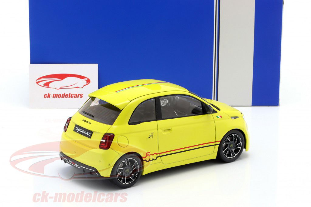 Fiat 500e Abarth Baujahr 2024 gelb 1:18 Ixo