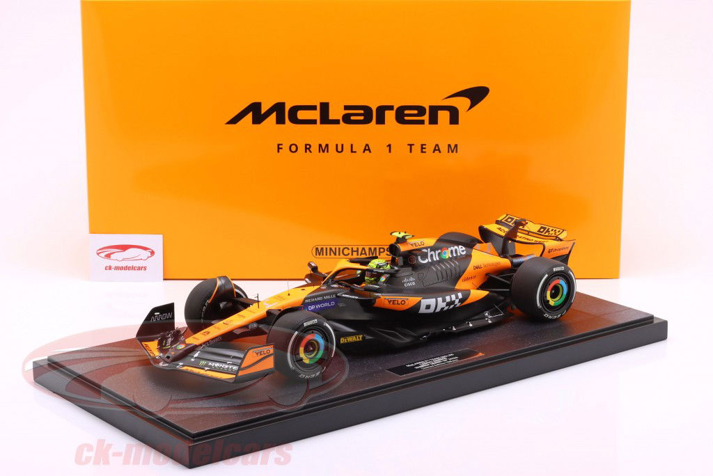 Lando Norris McLaren MCL38 #4 Winner Miami GP formula 1 2024 1:12 Minichamps