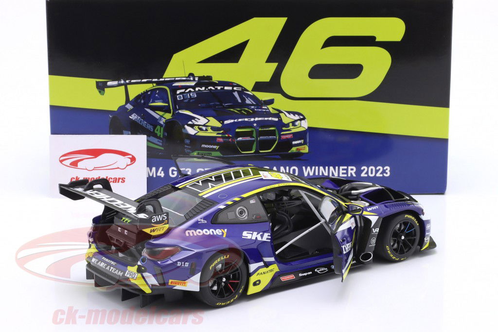 BMW M4 GT3 #46 Winner GTWCE Misano 2023 Martin, Rossi 1:18 Minichamps
