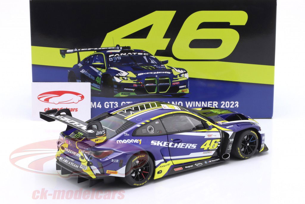 BMW M4 GT3 #46 winnaar GTWCE Misano 2023 Martin, Rossi 1:18 Minichamps