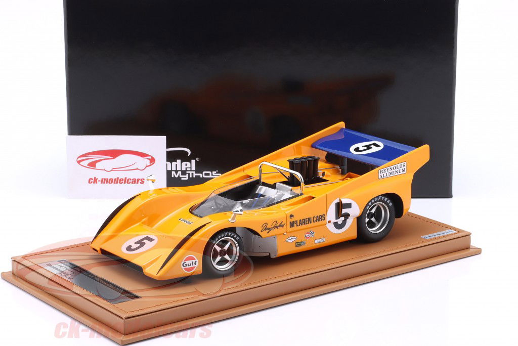 ミニカー M claren M8D Can Am 1970 Tecnomodel 1:18 McLaren M8D Chevrolet #5 Winner Can-Am
