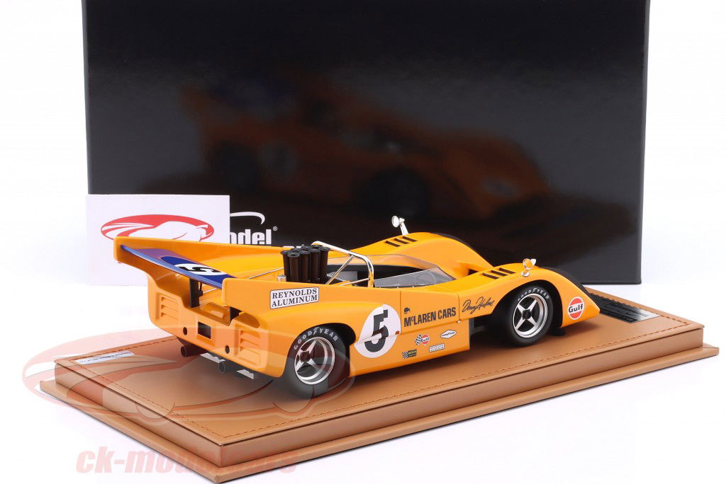 McLaren M8D Chevrolet #5 vinder Can-Am Watkins Glen 1970 Hulme 1:18 Tecnomodel