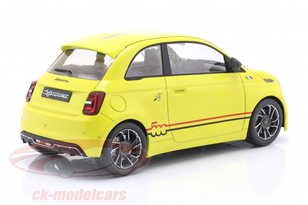 Fiat 500e Abarth 建造年份 2024 黄色的 1:18 Ixo