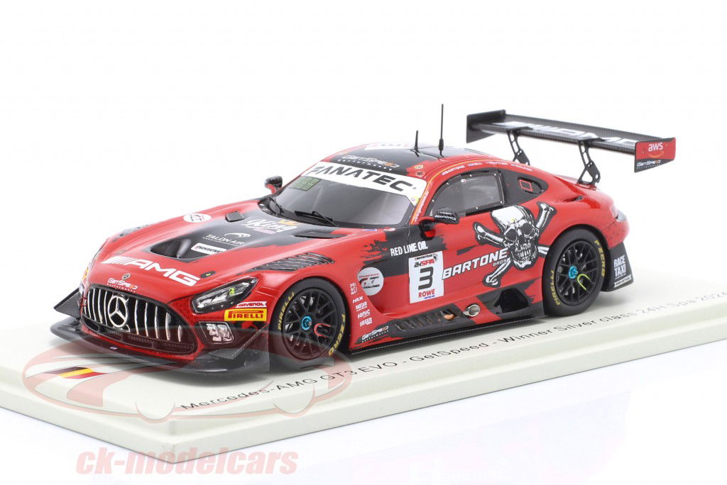 Mercedes-AMG GT3 Evo #3 winnaar Silver Cup 24h Spa 2024 GetSpeed 1:43 Spark