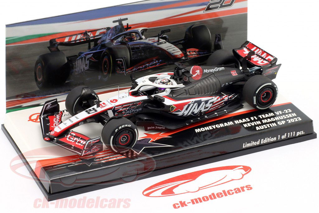 Kevin Magnussen Haas VF-23 #20 USA GP Formel 1 2023 1:43 Minichamps