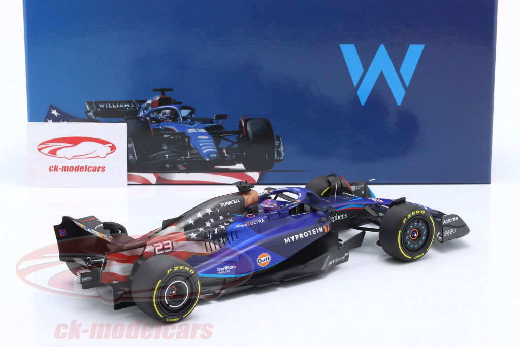 Alex Albon Williams FW45 #23 9th USA GP Formel 1 2023 1:18 Minichamps