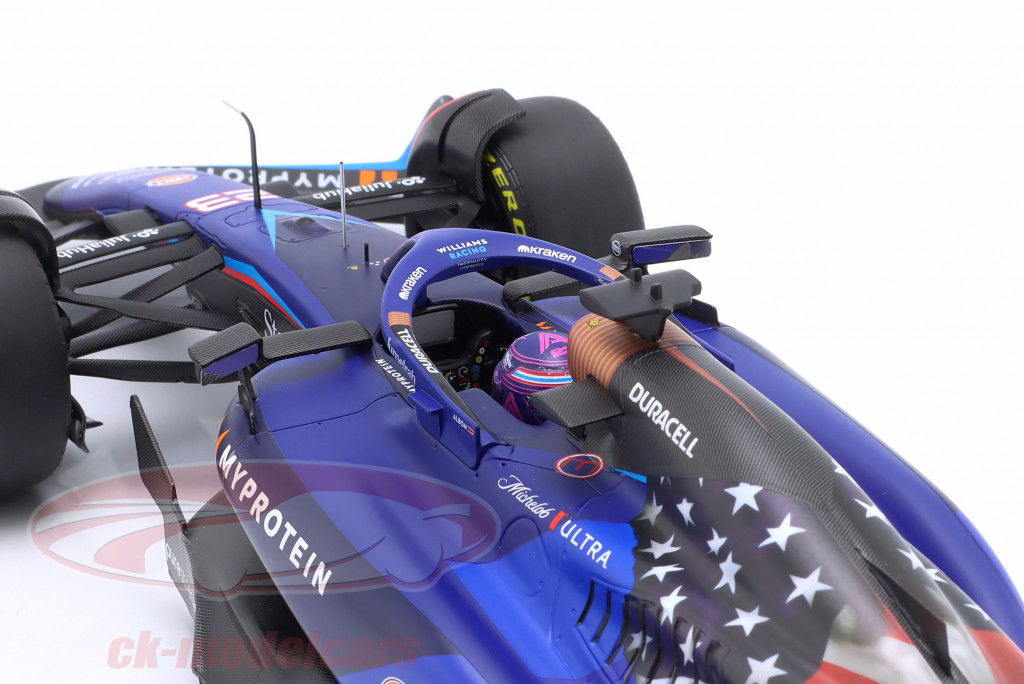Alex Albon Williams FW45 #23 9th USA GP Formel 1 2023 1:18 Minichamps
