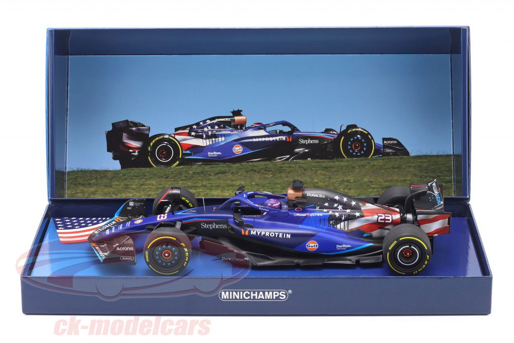 Alex Albon Williams FW45 #23 9th USA GP Formel 1 2023 1:18 Minichamps