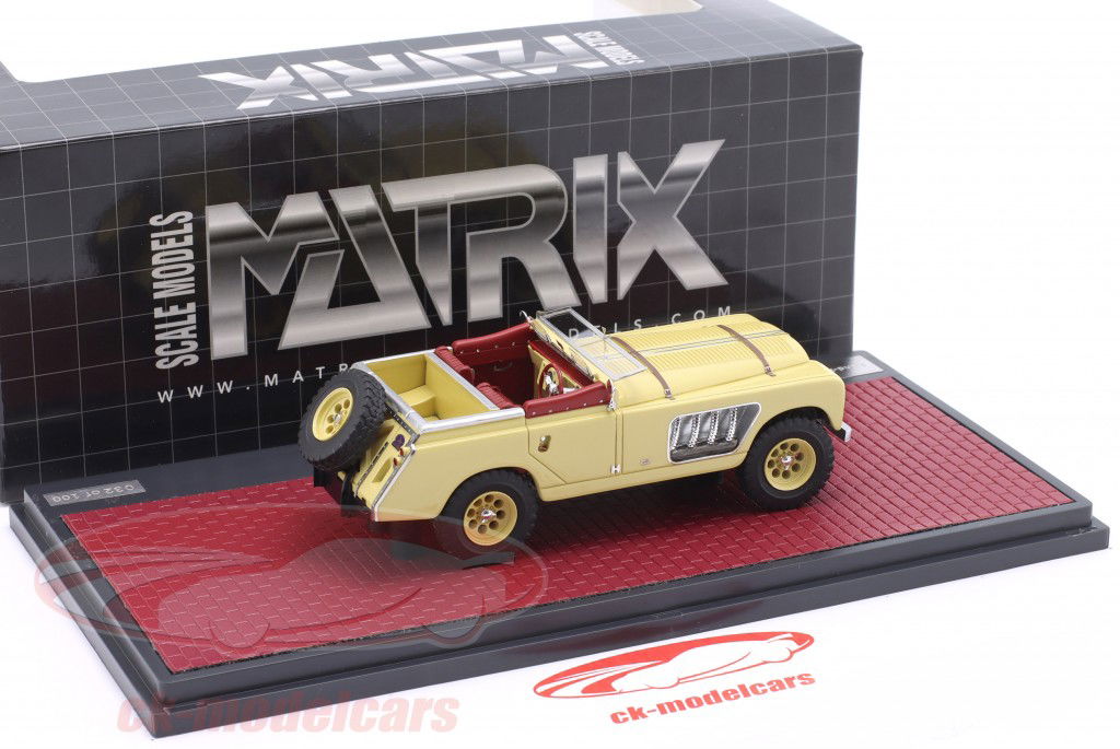 Land Rover 109 Bell Aurens Longnose Open Top Baujahr 2008 beige 1:43 Matrix