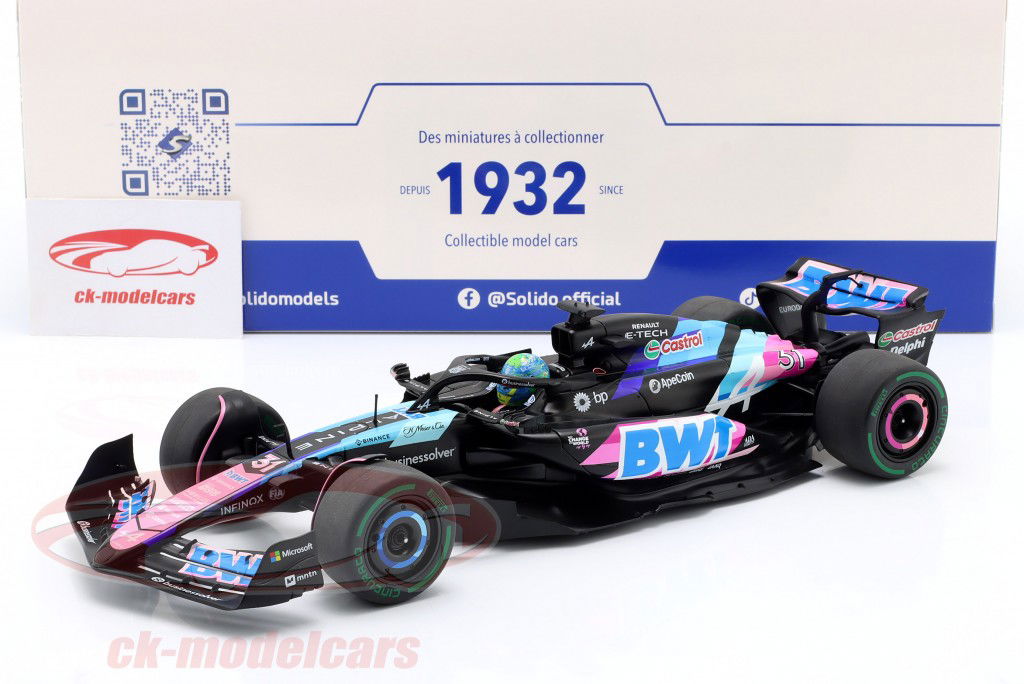 Esteban Ocon Alpine A524 #31 2nd Brazilian GP Formula 1 2024 1:18 Solido