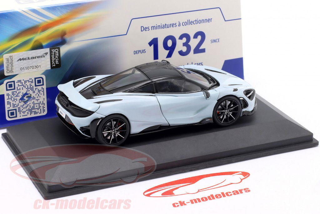 McLaren 765 LT Année de construction 2020 gris céramique 1:43 Solido