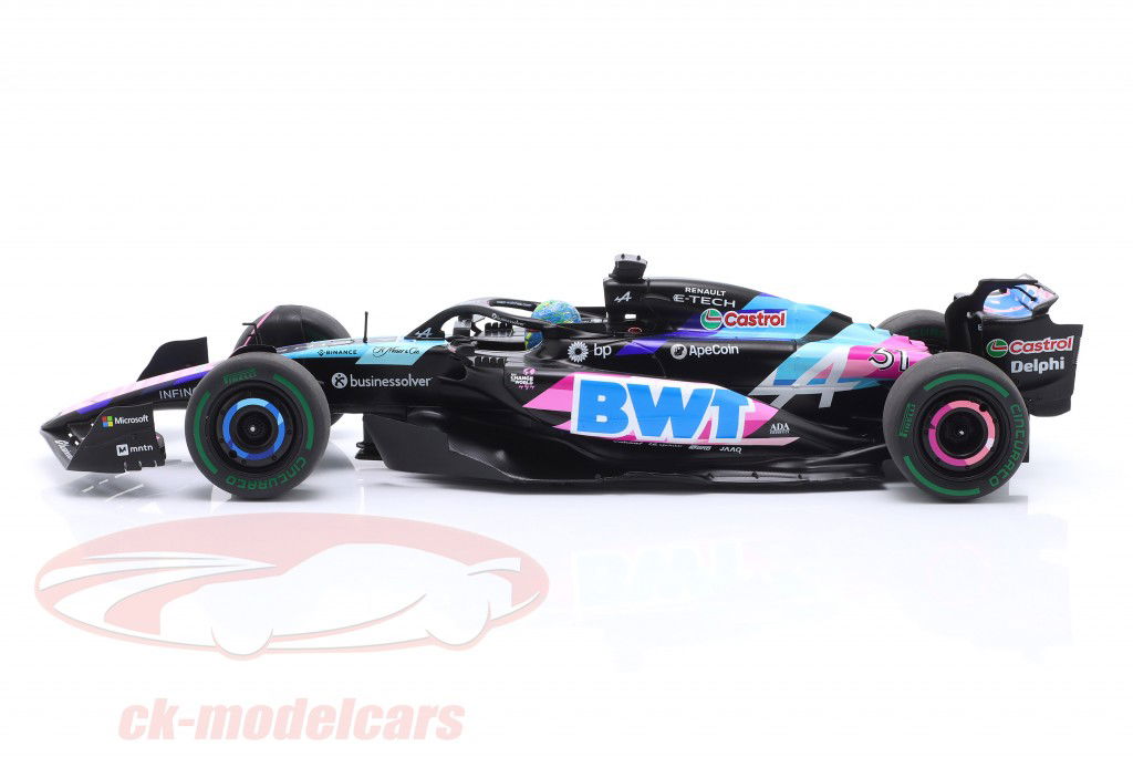 Esteban Ocon Alpine A524 #31 2nd Brasilien GP Formel 1 2024 1:18 Solido