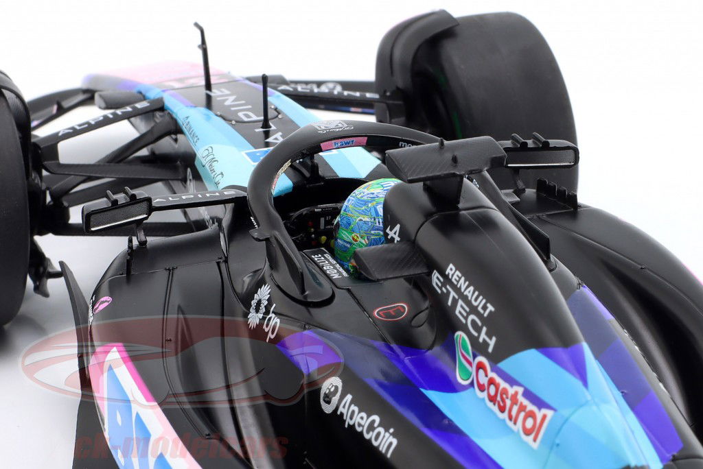 Esteban Ocon Alpine A524 #31 2nd Brazilian GP Formula 1 2024 1:18 Solido