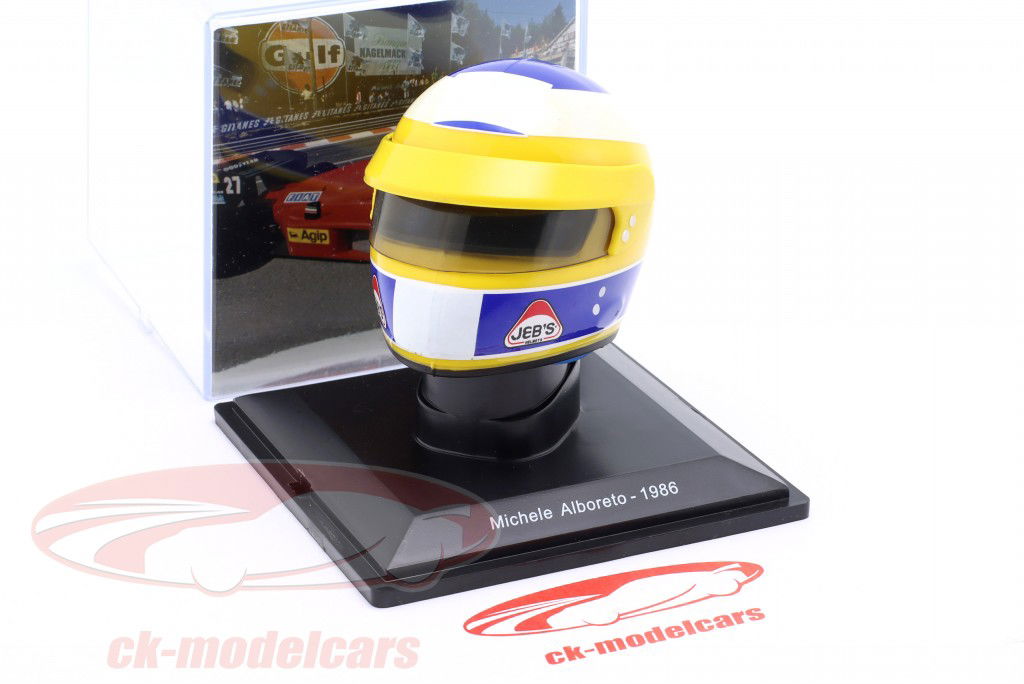 Michele Alboreto Scuderia Ferrari #27 formule 1 1986 helm 1:5 Spark Editions