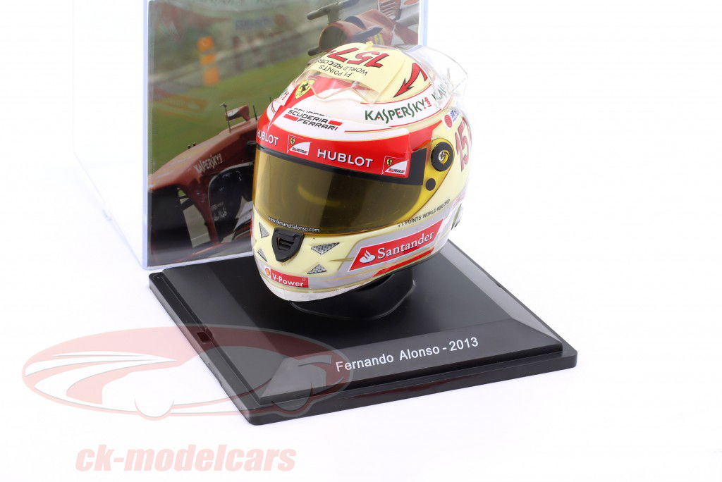 F. Alonso Scuderia Ferrari #3 4ème Japon GP formule 1 2013 casque 1:5 Spark Editions